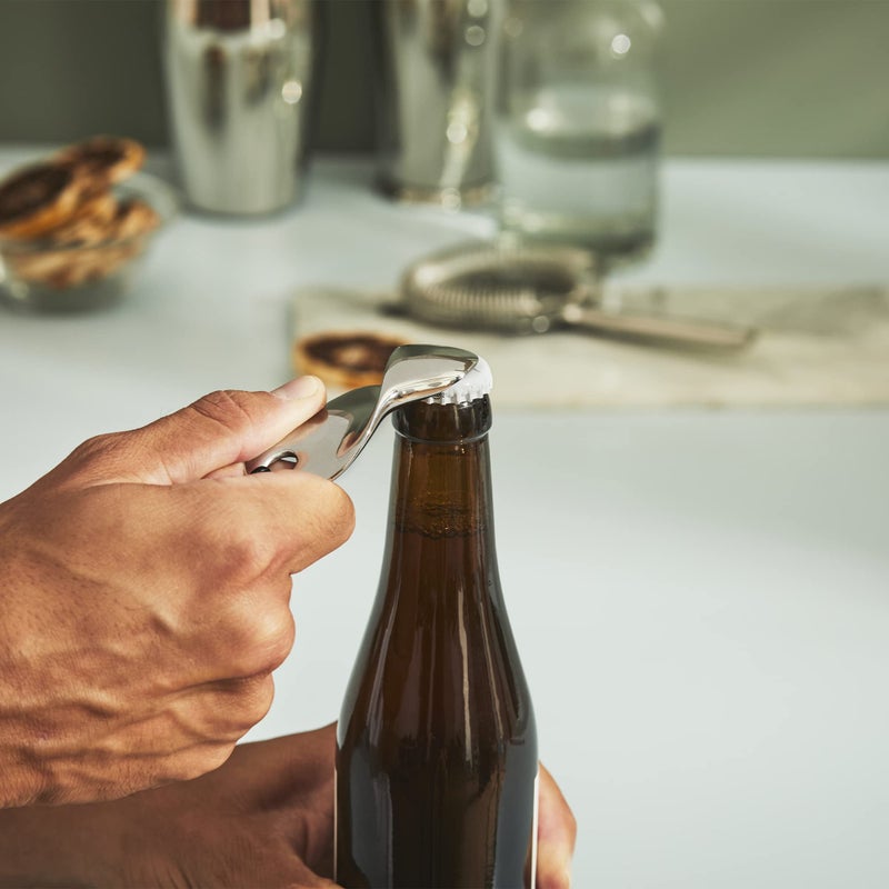 Alessi "Bulla" Bottle Opener in 18/10 Stainless Steel Mirror Polished, Silver - Image 5